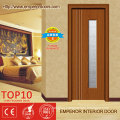 Exterior Interior Tempered PVC Veneer Glass Doors